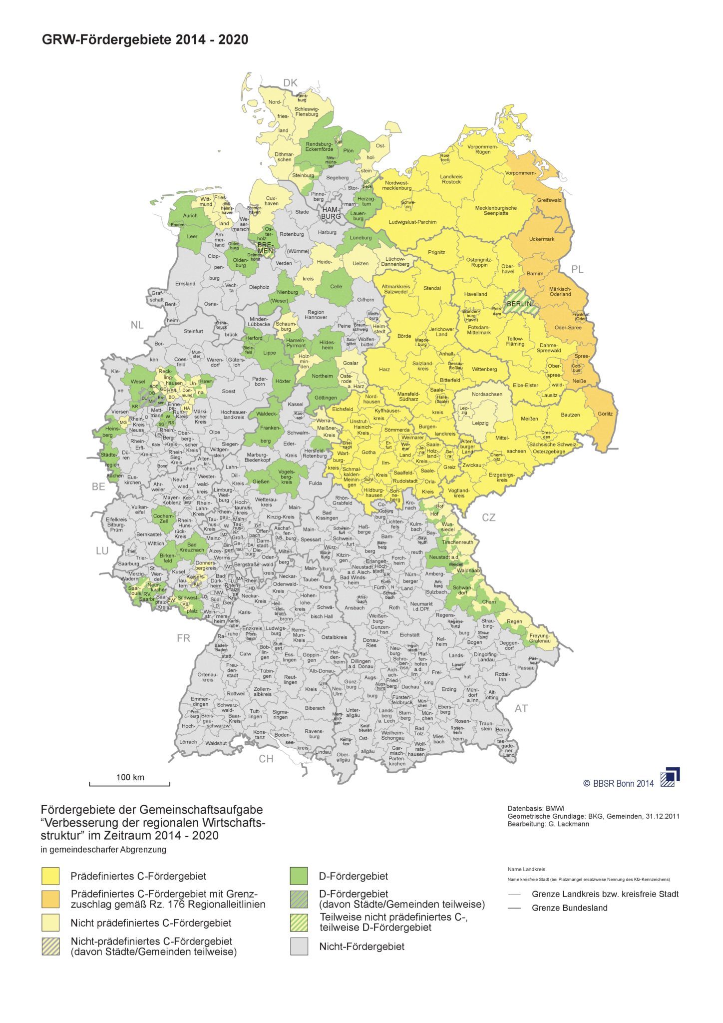 Fördergebietskarte BBSR Bonn 2014